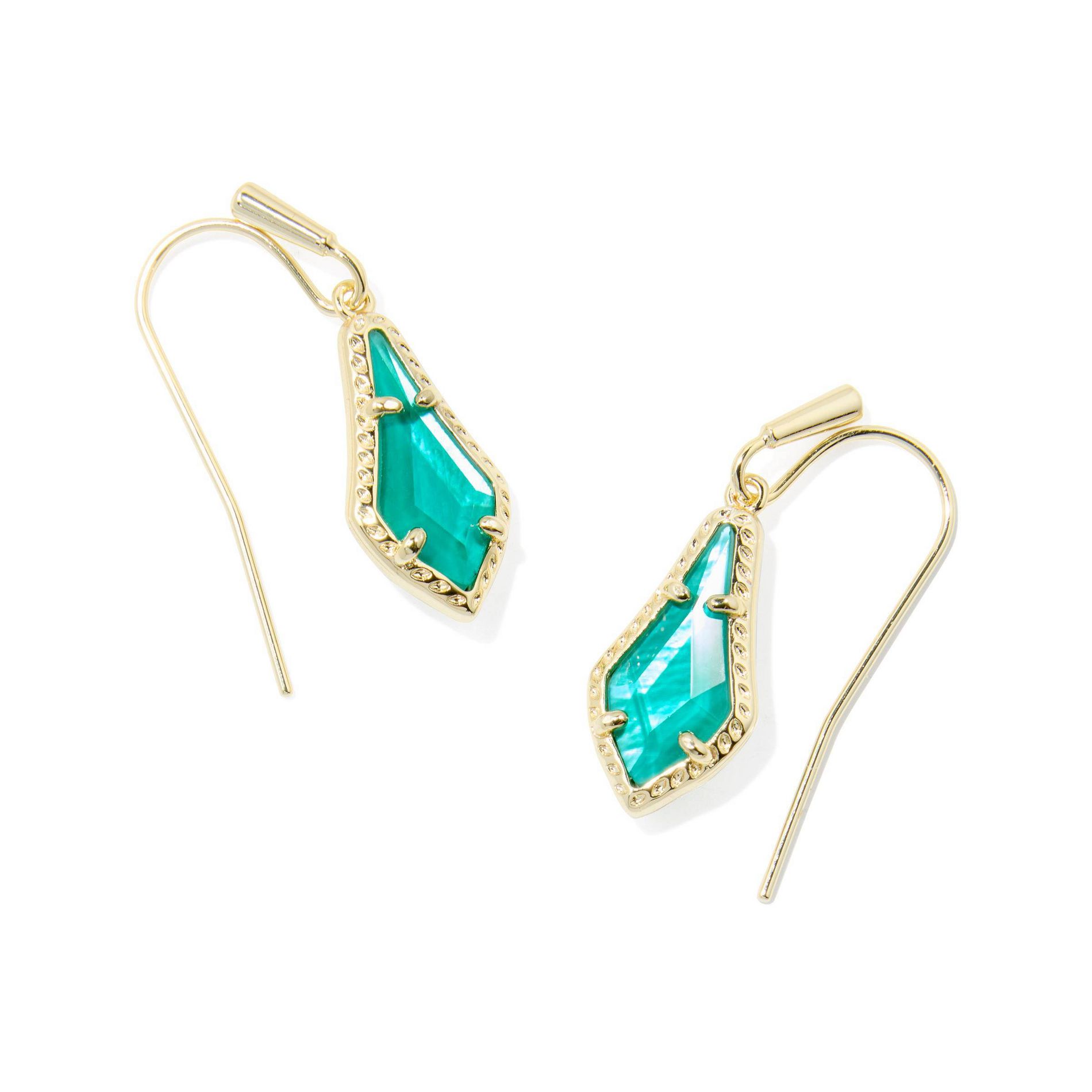 Kendra Scott Jesse Small Drop Earrings - Pine Green Illusion