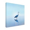 14" x 14" James McLoughlin 'Beachscape Heron II' Unframed Wall Canvas - Trademark Fine Art - 2 of 4