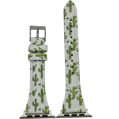Olivia Pratt Printed Skinny Leather Apple Watch Band