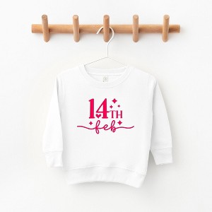 The Juniper Shop 14th Feb Stars Puff Print Toddler Graphic Sweatshirt - 1 of 3