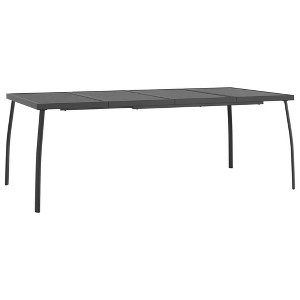 vidaXL Garden Table Anthracite Steel Large Durable Garden Table - 1 of 2