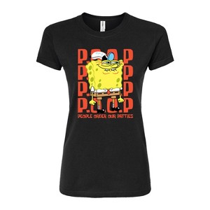 Women's - SpongeBob SquarePants - People Order Our Patties Fitted Graphic T-Shirt - 1 of 4