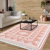Washable Runner Rug  Boho Tassel Non Slip Soft Stain Resistant Carpet for Hallway Kitchen Laundry - 2 of 4