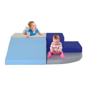 BestMassage Soft Foam Climbing Blocks Set 4 Pieces Modular Crawling for Toddlers 1-3 Years Old - 1 of 4