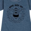 - Instant Message - Math Problem Bee Graphic Short Sleeve Fleece Dress - 2 of 4