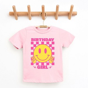 The Juniper Shop Birthday Girl Checkered Youth Short Sleeve Tee - 1 of 3