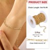 Unique Bargains Aluminum Craft Supply Jewelry Making Twisted Link Chain Rolls 16.4ft 3 Pcs - 2 of 4