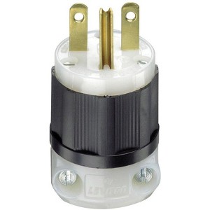 Leviton 05666-00C Locking Grounding Connector, Black, 250 V - 1 of 1