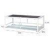 OiiBO 35 Gallon Reptile Glass Terrarium, Double Hinge Door with Screen Ventilation Reptile Terrarium 36" x 18" x 12.6" - 4 of 4