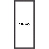 PosterPalooza | Panoramic Antique Red Picture Frame - UV Acrylic, Foam Board Backing, Hanging Hardware - 2 of 4