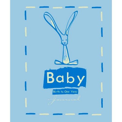 Baby Journal - Blue - (Hardcover)