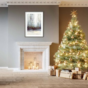 Amanti Art 30"x41" Winter Storm by Isabelle Z Wood Framed Wall Art Print - 1 of 4