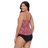 Trimshaper Women's Ronnie Two Tier Ruffle Tankini Swimsuit Top - 2 of 3
