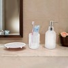 Unique Bargains Durable Waves Bathroom Accessories Kit 1 Set - 4 of 4