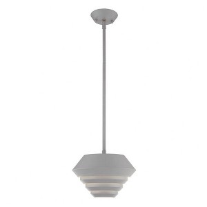 Livex Lighting Amsterdam 1 - Light Pendant in  Nordic Gray - 1 of 2