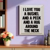 Slickblue I Love You a Bushel and a Peck Wood Sign – Rustic Wall Decor for Nursery or Home – 9"x12", Color Options - 2 of 3