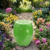 SEVOBAL Green Lemon Fruit Stool Side Table Home Decor Plant Stand Garden Indoor Outdoor Decoration Party Kid Gift Festival, Green, 12.6"*12.6"*14.17" - 4 of 4