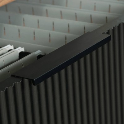 Serene Walnut and Black 2-Drawer Lateral File Cabinet