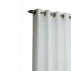 Commonwealth Thermalogic Eight Grommets Rhapsody Thermavoile Lined Curtains - 54"x108" - Ivory - 2 of 3