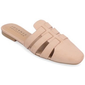 Journee Collection Womens Jazybell Slip On Mules Flats - 1 of 4