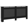 vidaXL Radiator Cover Black 67.7"x7.5"x32.1" MDF - 2 of 4