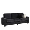 TiramisuBest 84 Inch Corduroy Sofa 3 Seater Couch Cup Holder Arms High Density Spring Cushions Modern Living Room Bedroom Office - 4 of 4