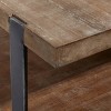 Industrial Wood Coffee Table Dark Brown - Olivia & May - 3 of 3