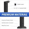 Black Metal DIY Cable Railing System Kit for Deck, Perfect for Modern Outdoor Spaces - 4 of 4