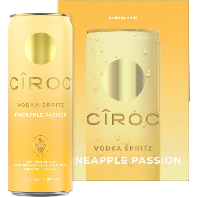 Ciroc Spritz Pineapple Passion - 4pk/355ml Cans, 3 of 6