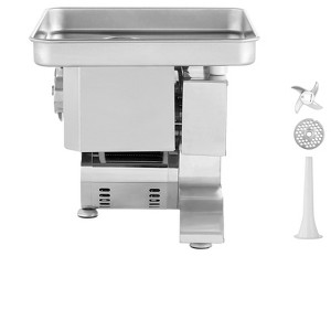 VEVOR Meat Grinder, 11 Lbs/Min Electric Meat Grinder, Slicer, Sausage Stuffer with Blade, Grinding Plate, Silver - 1 of 4