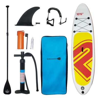 Nasitip 10’6" Inflatable Stand Up Paddle Board with SUP Accessories, Anti-Slip Deck, Lightweight & Stable for Adults & Youth