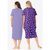 Dreams & Co. Plus Size 2-Pack Long Sleepshirts - 3 of 4