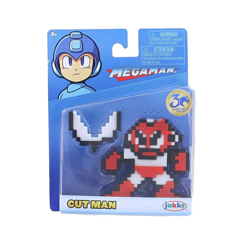 Jakks Pacific Mega Man 8 Bit Figure | Cut Man, 1 of 3