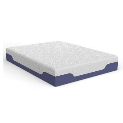 NicBex 12 Inch Cooling Hybrid Memory Foam and Innerspring Mattress for a Cool Sleep,Fiberglass Free,Medium Feel Mattresses,White+Blue
