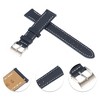 Unique Bargains Women's Men's Cowhide Watch Bands 18mm Navy Blue 1 Pc - 3 of 4