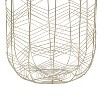 Set of 3 Metal Storage Baskets - Olivia & May: Silver Round Wire Baskets, Luxury Decor, Universal Placement - image 3 of 4