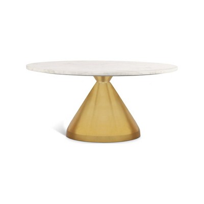 Meridian Furniture,Emery White Marble Coffee Table