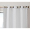 HLC.ME Versailles Lattice Flocked 100% Complete Blackout Thermal Insulated Window Curtain Grommet Panels, Set of 2 - 3 of 4