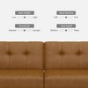 Dyonery Futon Sofa Bed, Convertible Extra Large Size Sleeper Sofa with Adjustable Backrest, Mid Century Modern Loveseat Couch - 4 of 4