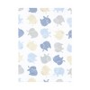 Hudson Baby Infant Boys Cotton Flannel Burp Cloths 12pk, Multi Color Boy Elephant, One Size - 3 of 4