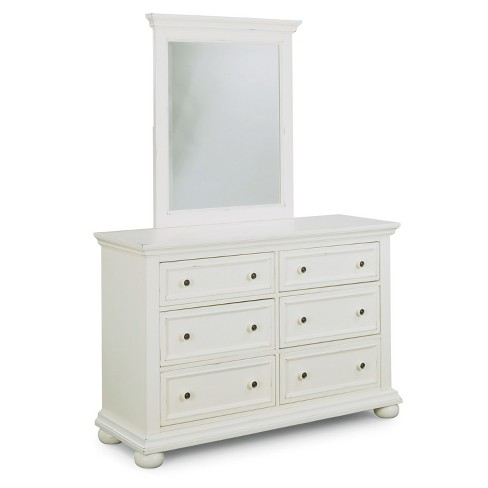 Home Styles Dover Dresser Mirror White Target