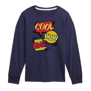 Boys' - Instant Message - Pop Art Bubbles Long Sleeve Graphic T-Shirt - 1 of 4