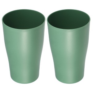 Unique Bargains Bathroom Toothbrush Tumblers PP Cups for Bathroom Kitche 4.92''x3.03'' 2pcs - 1 of 4