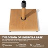 Crestlive Products 45lbs Patio Umbrella Base  Heavy Duty Outdoor Patio Market Umbrella Stand for Deck, Poolside, Balcony, Wind-Resistant Design - 2 of 4