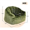 COWLOWN Large Bean Bag Chair with Armrests, High-Density Foam Filled for Adults & Kids - 2 of 4