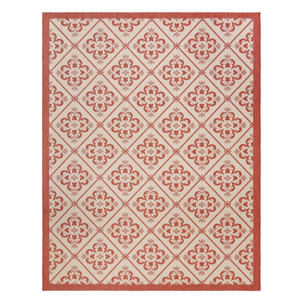  x 9'6in Paseo Bran Outdoor Rug Red