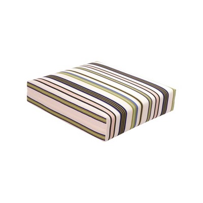 Outdoor Woven Seat Cushion DuraSeason Fabric™ Green Stripe - Threshold™