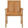 vidaXL Patio Dining Chairs 3 pcs Solid Wood Acacia - 4 of 4