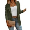 Imily Bela Women's Casual Blazer, Solid Color Long Sleeve Blazer, Office Open-Front Blazer - 2 of 4