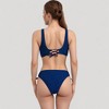 Anna-Kaci Swim Women's Crisscross Front Bikini Top with V-Neckline and Wide Straps for a Sleek Supportive Fit - 4 of 4